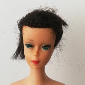 Vtg Mattel 1960's Ponytail Burnette Barbie Doll #5 or #6? For Restoration AS IS
